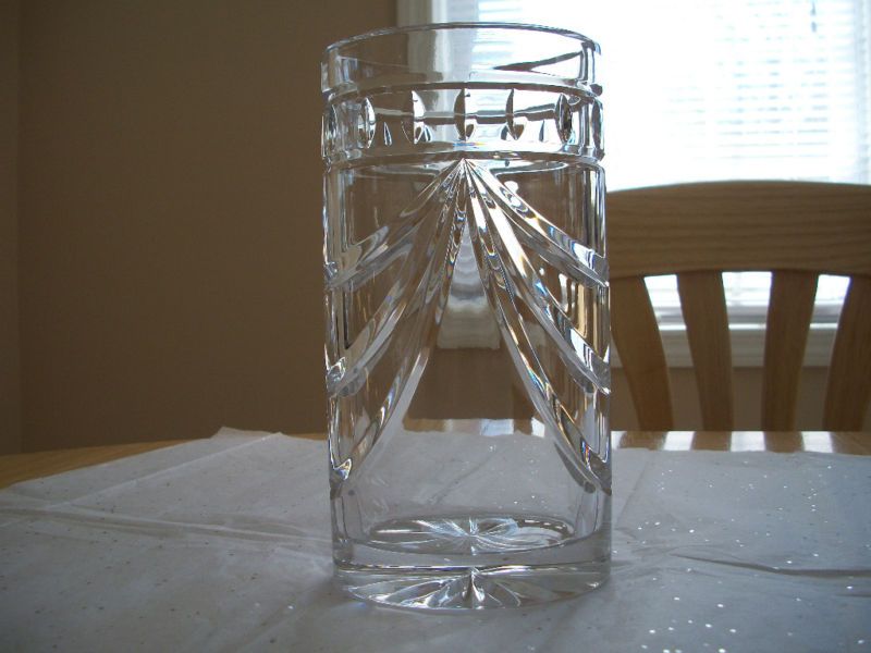 WATERFORD CRYSTAL OVERTURE OVAL 8 INCH VASE MINT  