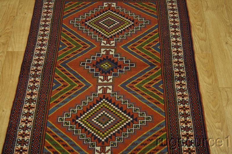 RARE TRIBAL 4X6 GHOOCHAN PERSIAN ORIENTAL AREA RUG CARPET WOOL  