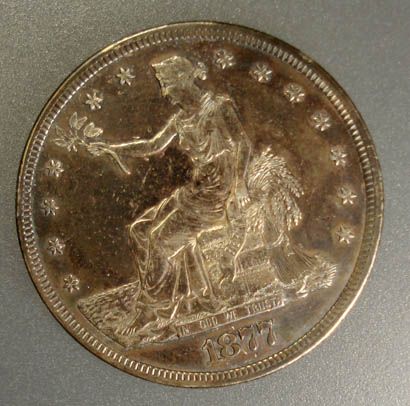 1877 S TRADE DOLLAR, AU  