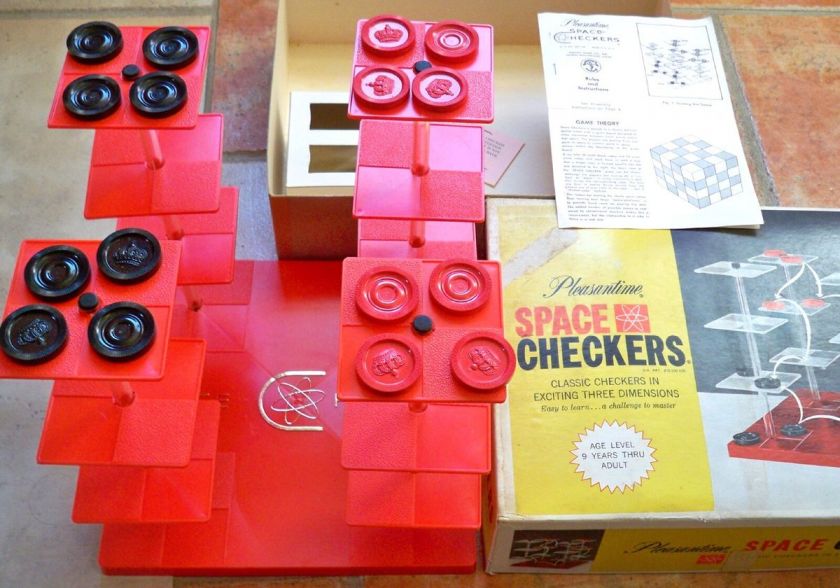   PLEASANTIME SPACE CHECKERS * STAR TREK PROP RARE Pacific Game Co