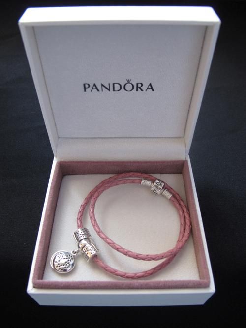 Pink Leather Bracelet   Pandora code KTN0001 D2 38CM