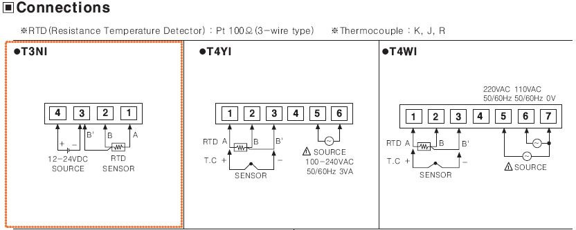Digital Temperature Meter(Indicator) Autonics T3NI NXP0C Pt100  99.9 