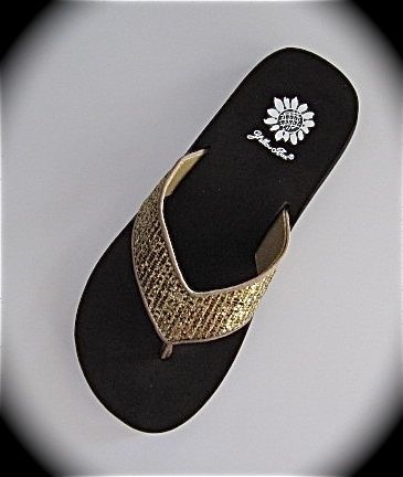 Yellow Box FLORIDA Bronze BLING Sandals Shoes  