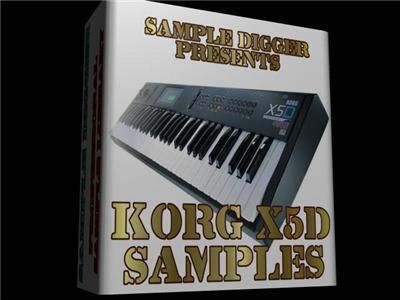 KORG X5D   322 WAV SAMPLES    