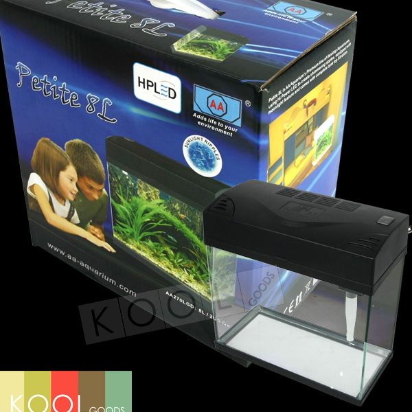 ALL IN ONE VIEW AQUARIUM FISH TANK CANOPY 2 GALLON KIT  