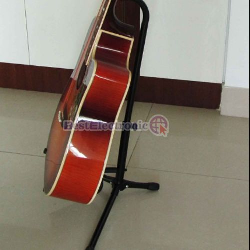 Acoustic Electric Bass Guitar Stand Holder   Black New  