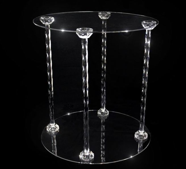 15 Acrylic 4 Pillar Wedding Party Cake Stand Display  