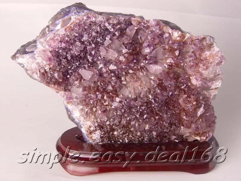 HUGE PURPLE QUARTZ CRYSTAL AMETHYST AGATE GEODE CLUSTER  