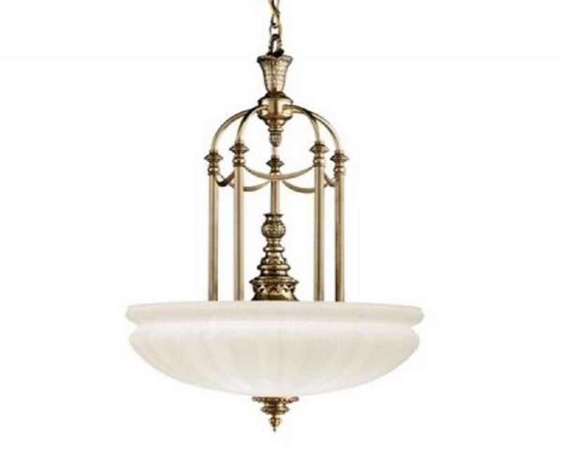 KICHLER BURNISHED ANTIQUE BRASS CHANDELIER/PENDANT  