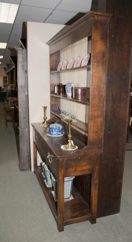 ft Country Oak Welsh Dresser Pot Board Cupboard  