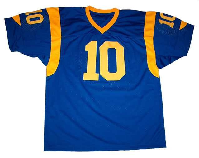 MARC BULGER SIGNED AUTO ST. LOUIS RAMS TB JERSEY  