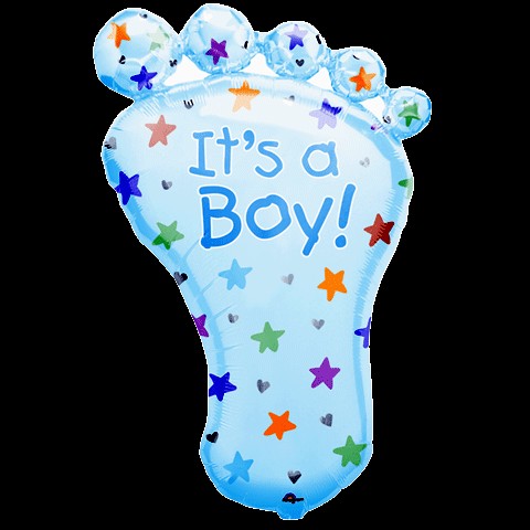 ITS A BOY   32 Balloon baby FOOT   perfect baby shower decoration