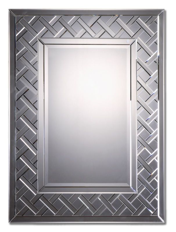 Frameless Wall/Mantle/Bathroom Hanging Mirror 36x48  