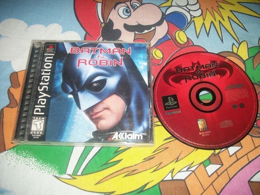 Batman & Robin PlayStation PS1 Game Complete RARE 021481211341  