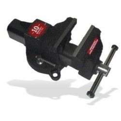 INDUSTRIAL SOLID STEEL 10 BENCH VISE 60LB BLACK FINISH  