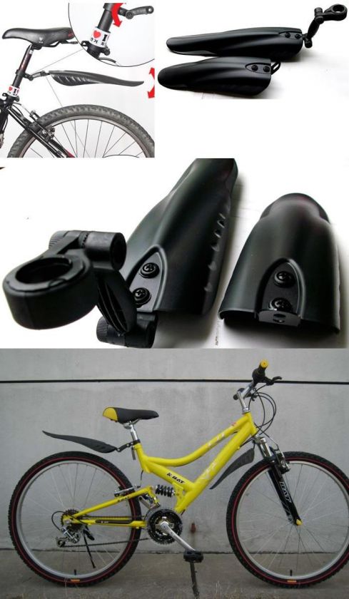 Bicycle Bike Front Rear Mud Guards Mudguard Set Fender  