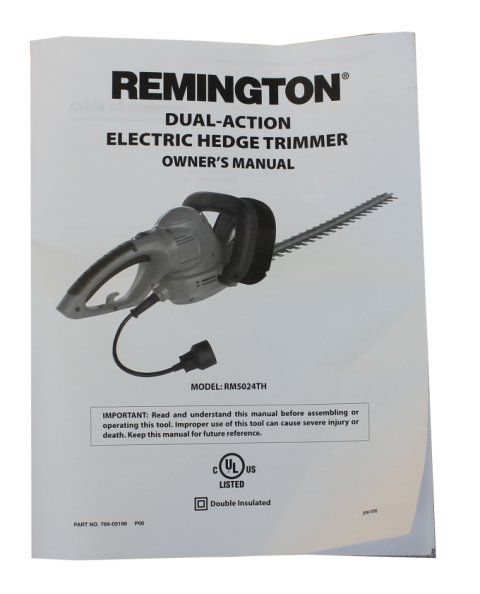   RM5024TH 24 Titanium 5 Amp Electric Hedge Trimmer/Clipper Dual  