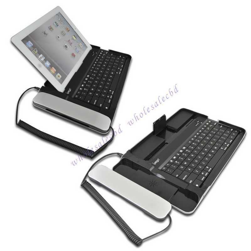 Bluetooth Keyboard with Telephone video chat for ipad 2 Builtin 