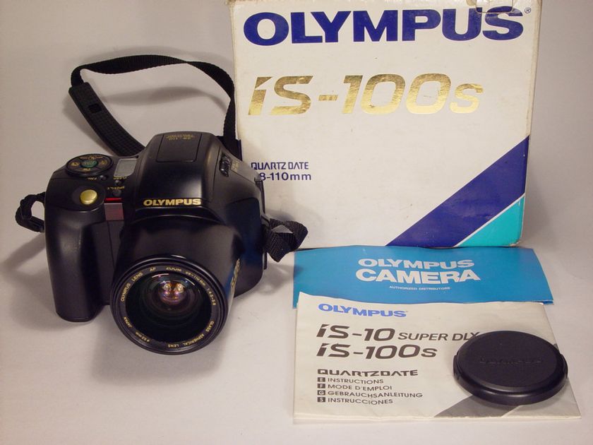 35mm film camera OLYMPUS IS 100S. Box, manual.  