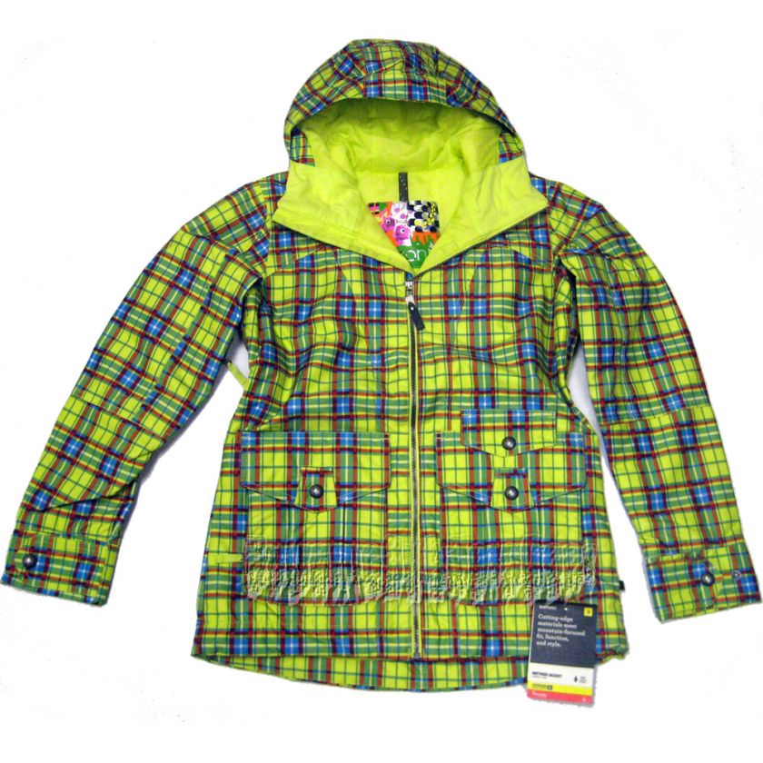 BURTON 2012 Womens Snowboard Aloe Gypsy Plaid METHOD JACKET SMALL 