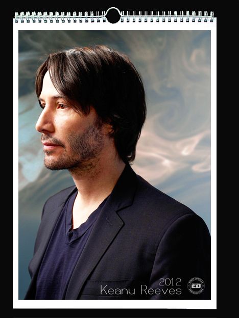 KEANU REEVES 2012 WALL HOLIDAY CALENDAR  