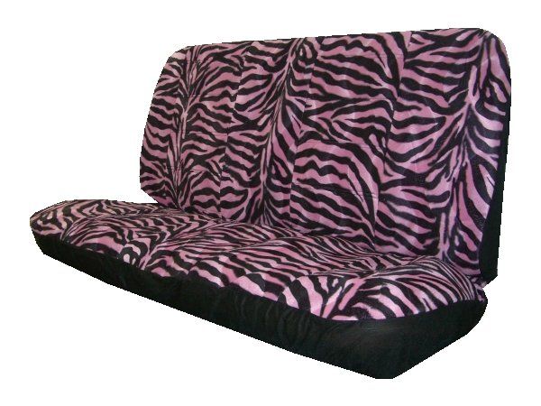 Fun New Car Truck Seat Covers Pink Black Zebra Print  