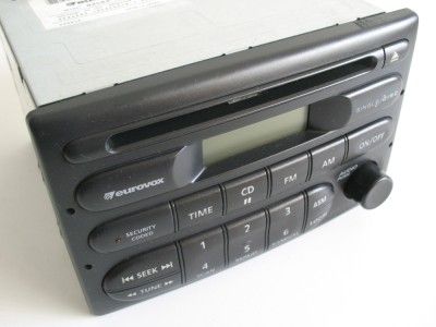   VT VU VX EUROVOX SINGLE CD PLAYER AM FM RADIO STEREO, NO CODE  