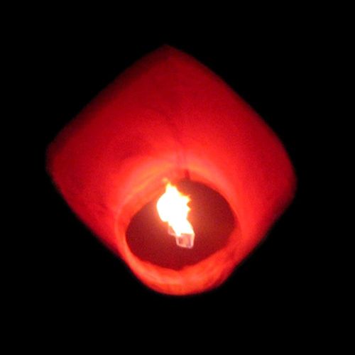 100X sky lantern red and 3X lotus wishing light red free Hot Sell New 