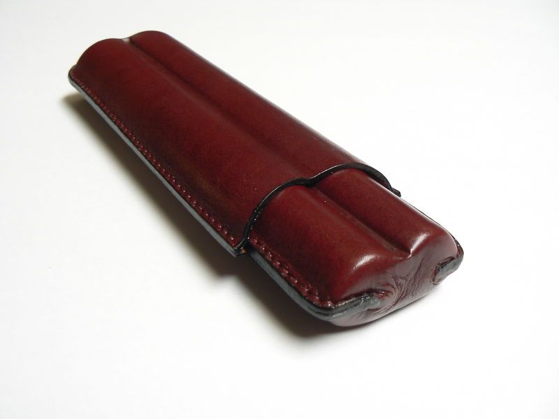 ROMEO Y JULIETA CIGAR CASE LEATHER 2 FLUTE 7 50 SIZE  