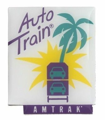 Amtrak Collector Auto Train Lapel Pin Florida to VA Mt  