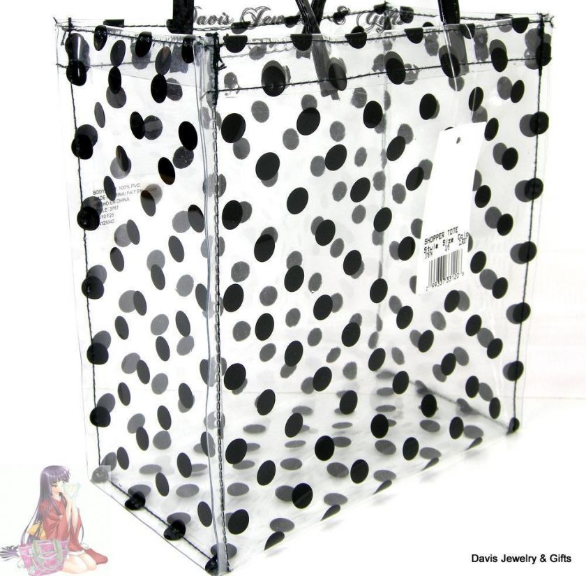   & Black Polka Dot Lunch Tote Hand Bag Purse School Work NWT  