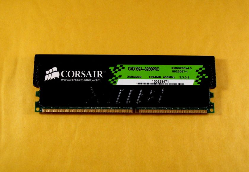 Corsair XMS Xtreme 1GB PC3200 DDR400 CMX1024 3200PRO DDR w/ 18 