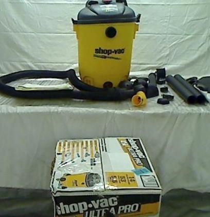 Shop Vac 9689400 5.5 Peak HP Ultra Pro Wet/Dry Vacuum w Built In Pump 