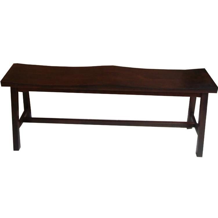 Dining Essentials Saddle Seat Wood Bench RTA  