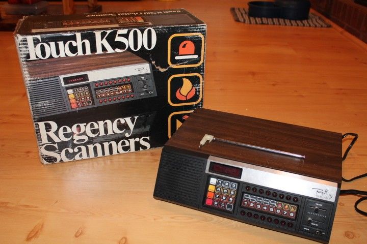 VINTAGE REGENCY TOUCH K500 POLICE FIRE SCANNER w/ Box  