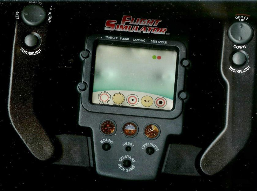 FLIGHT SIMULATOR electronic handheld game. Good working condition 