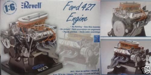 REVELL FORD 427 ENGINE MODEL KIT 1/6 NEW 851443  