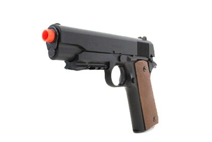 M1911 Combat Zone Stryker Full Size Airsoft Spring Pistol w/ Bottle of 