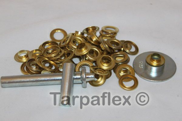 TARP GROMMET KIT TARP CANOPY ACCESSORY BRASS COATED GROMMETS  