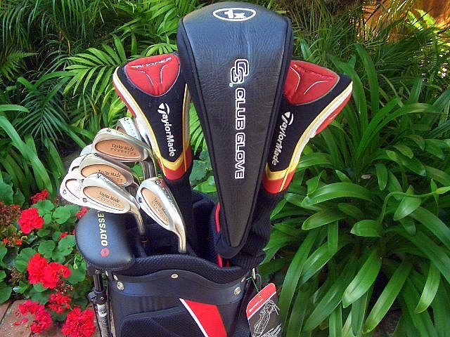 13PC TaylorMade Golf Set Driver Wood Irons 3 SW Putter Golf NEW Bag 