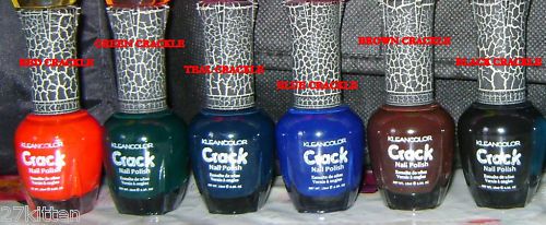 KLEANCOLOR CRACKLE NAIL POLISH PICK 1 OUT OF 7  