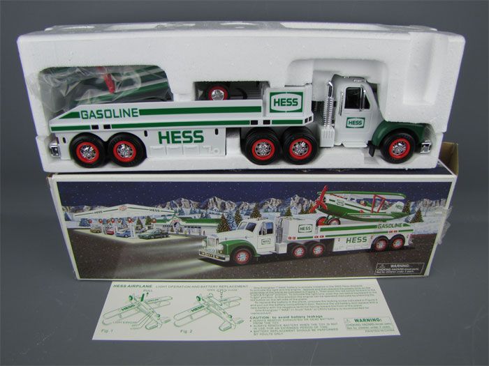 HESS AMERADA Toy Truck and Airplane Original Box 2002  