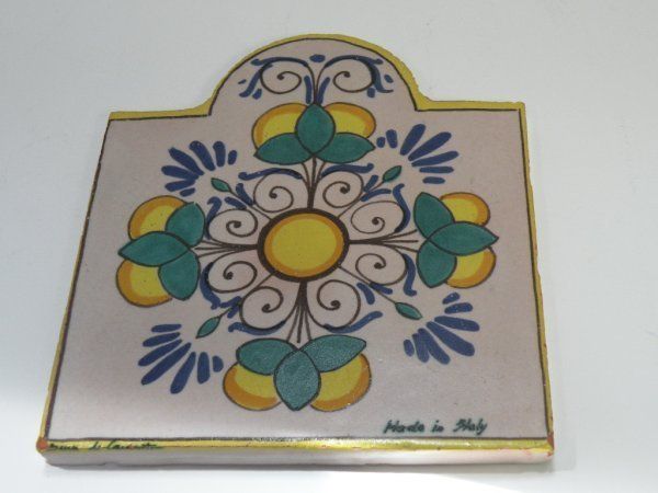 ITALY HEAVY CERAMIC WALL HANGING CHEESE BOARD  