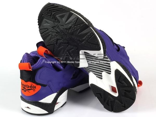 Reebok Pump Fury Tron Team Purple/Bright Orange/Black/White Classic 