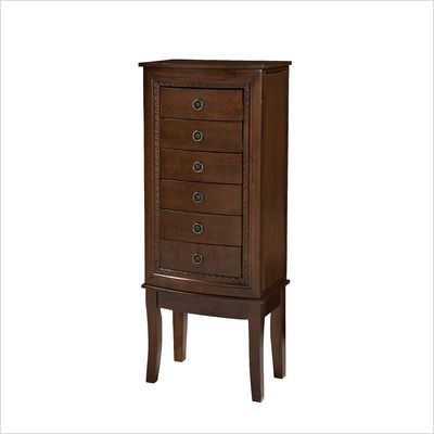 Molly Jewelry Armoire Linon Home Decor #95006CHY 01 KD   