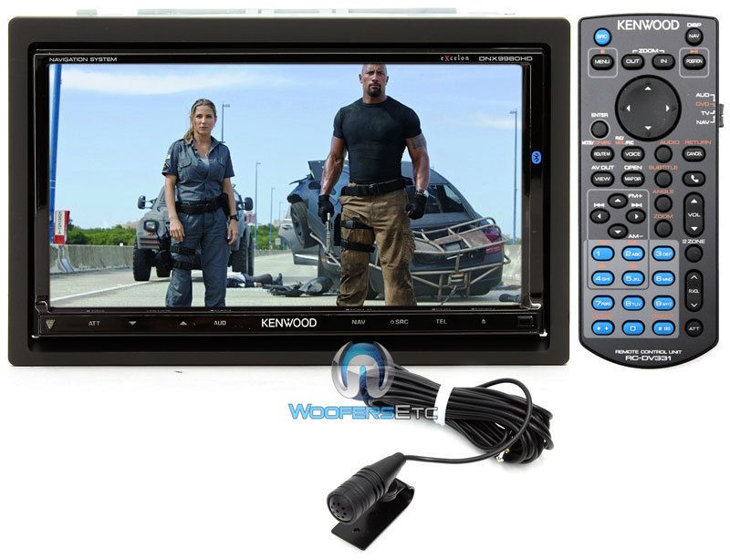 DNX9980HD KENWOOD EXCELON 2 DIN TV GPS NAVIGATION SCREEN DVD BLUETOOTH 