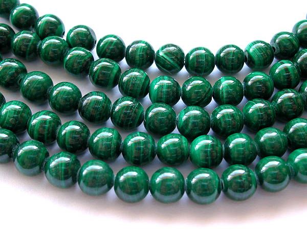 Top Quality Genuine 6mm Malachite Bead 32 Beads 8  