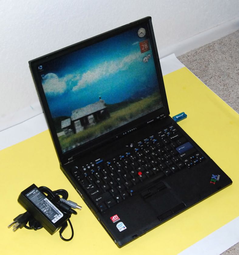 IBM Lenovo T60 Core Duo 2.00Ghz 250Gb 3Gb laptop Ready  