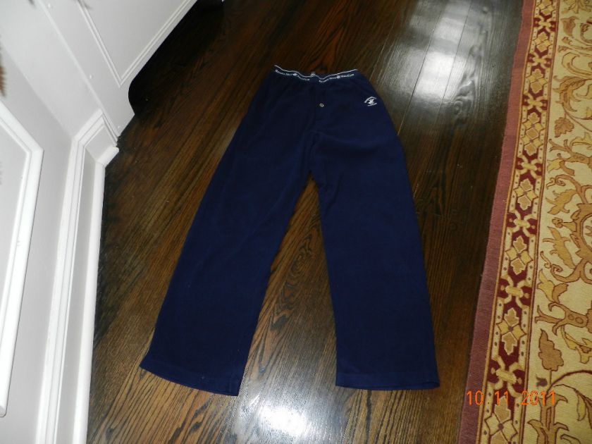 Mens Beverly Hills Polo Club Blue Fleece Pajama Sleep Pants Size Small