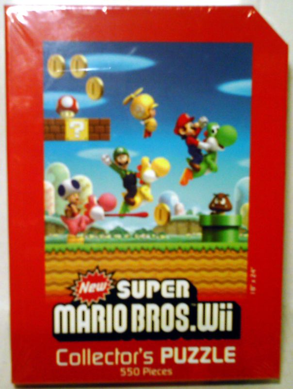 NEW SEALED SUPER MARIO BROS.WII COLLECTORS PUZZLE/550  